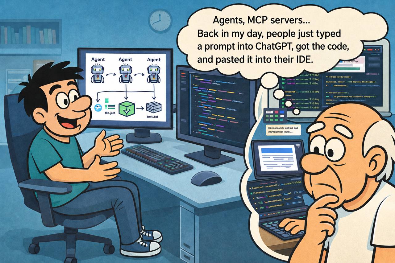 Agents and MCP servers comic